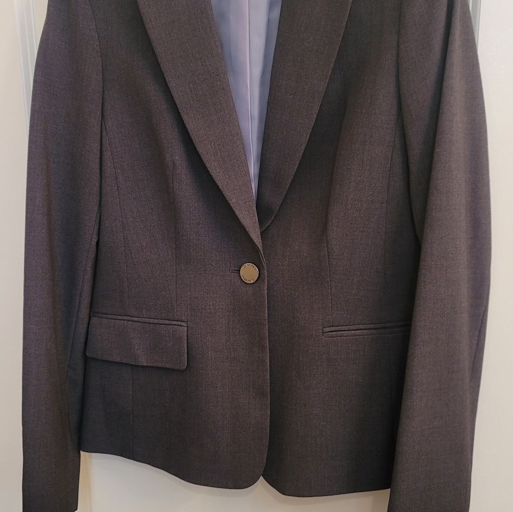 Calvin Klein Charcoal Gray Blazer Apparel - Trousers To Match Also For Sale